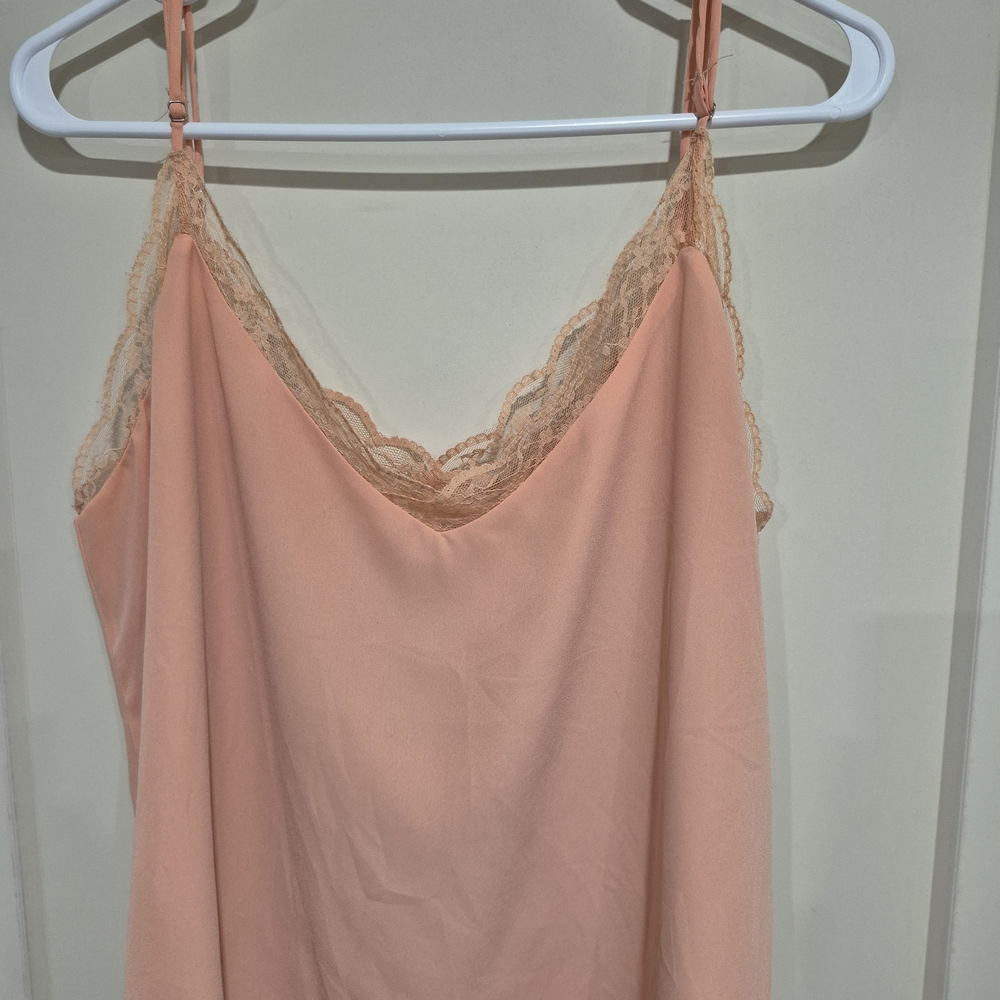 Dex Peach Lace Trim Camisole